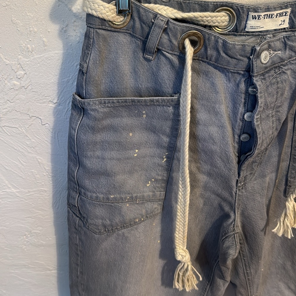We The Free Moxie Light Grey Jeans size 29 - Picture 4 of 14